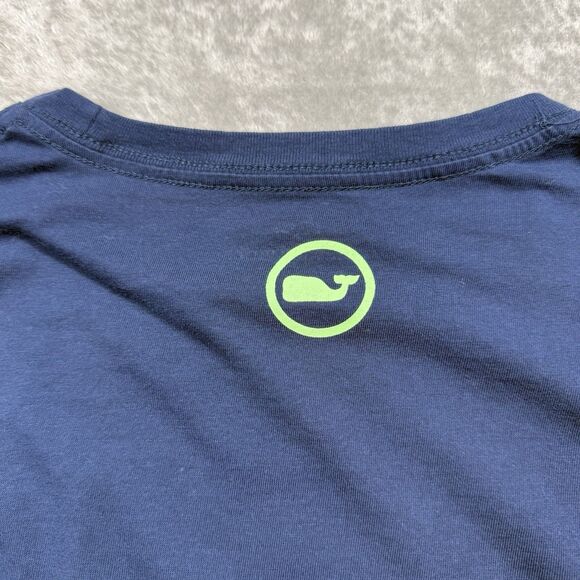 Vineyard Vines Shirt Men’s Medium Blue Performance Long Sleeve Outdoor Sport - Picture 4 of 8